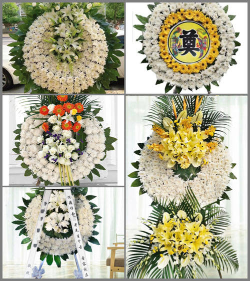 山西长治潞城市辛安泉镇西坡底村花圈速递